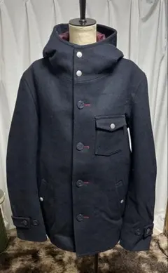 ダファー オブ セントジョージ ウール フーディー コート 日本製 XL 黒