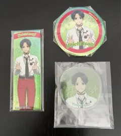 ブルーロック ホログラム缶バッジ スクエア うちわキーホルダーセット 潔世一