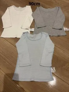 ユニクロ 90cm コットンフライスインナー 3着セット