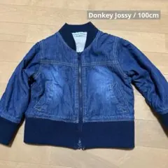 Donkey Jossy デニム 裏ボアジャケット アウター フリース100cm