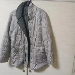 レディース ジャケット キルティング グレー