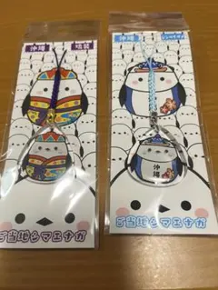 ご当地シマエナガ アクリル根付 沖縄 琉装 ジンベイザメ
