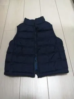 UNIQLO ネイビー 中綿ダウンベスト 110