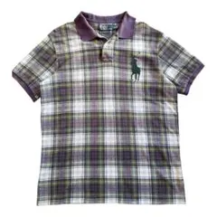 90s Polo Ralph Lauren ポロシャツ チェック柄