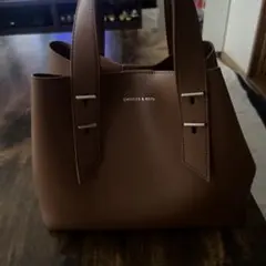CHARLES & KEITH ブラウン トートバッグ