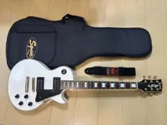 BUSKER'S バスカーズ レスポール 白 ホワイト ケース付き - メルカリ