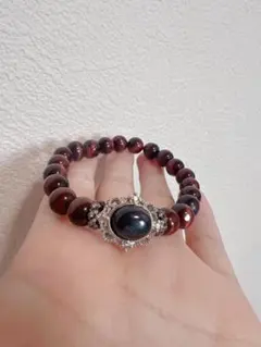 1点。天然石タイガーアイ ブレスレット