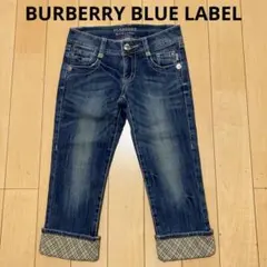 BURBERRY BLUE LABEL デニムパンツ　チェック　サイズ36のサムネイル