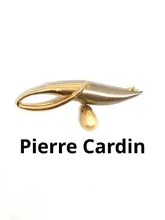 Pierre Cardin ピエールカルダン ブローチ ドロップパール ゴールドのサムネイル