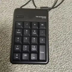 ELECOM USB テンキー ブラック　tk-tcm011bk