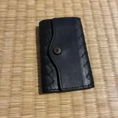 ボッテガヴェネタ イントレチャート 5連 キーケース レザー ブラック
