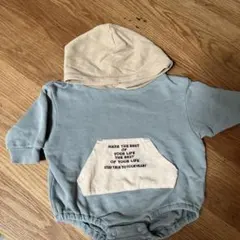 breeze フード付きロンパース