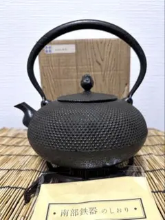 南部鉄器 急須 OIGEN 及源 つばき柄 鉄瓶 茶器 美品未使用 箱付き