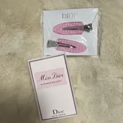 ディオール　ヘアクリップ2個セット　ノベルティ　ミスディオール　香水