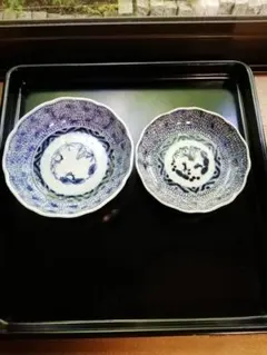 (古伊万里)みじん唐草2枚 2026年最新】古伊万里 微塵唐草の人気アイテム - メルカリ