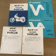 ホンダ ドリームCB250T （CB250G5）サービスマニュアル パーツリスト