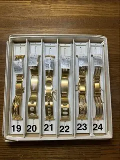 腕時計バンド6本　金属製　昭和　レトロ　ヴィンテージ（No.19〜24）