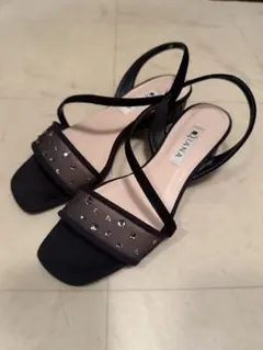 DIANA ビジューバックル ミュール サンダル Lサイズ - メルカリ