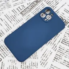 iPhone 12ProMax シリコンケース [07] サファイアブルーのサムネイル