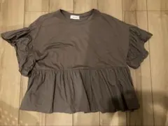 フリル ドッキング ハイウエスト切替 オーバーサイズ Tシャツのサムネイル
