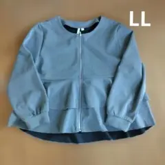 HK WORKS LONDON ノーカラージャケット LL グレーのサムネイル