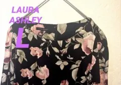 LAURA ASHLEY /ローラアシュレイ　花柄ワンピース　長袖　L
