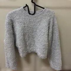 JEANASIS グレー クロップドセーター