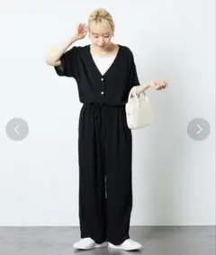 FREAK’S STORE 【限定展開】リラックス オールインワン ブラック　Mのサムネイル