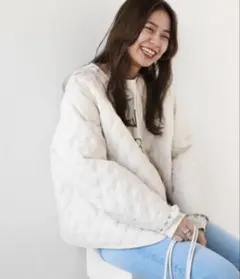 オーガニックコットンキルティングブルゾンJOURNAL STANDARD