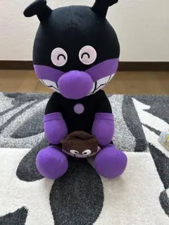 希少 セガトイズ ばいきんまん 3L 超特大ぬいぐるみ 約120cm 美品