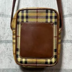 BURBERRY PVCショルダーバッグ　携帯ホルダー　ノバチェック　ホルダー
