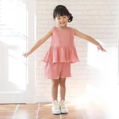 ⭐︎美品⭐︎petit mainフリル付きセットアップ　140のサムネイル
