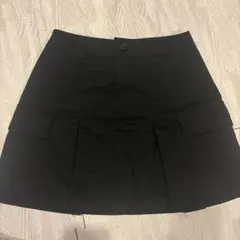 GU ブラック プリーツスカート M
