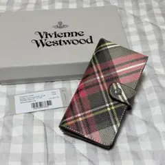 【新品未使用】iPhoneX iPhoneXSケース　タータンチェック　手帳型のサムネイル