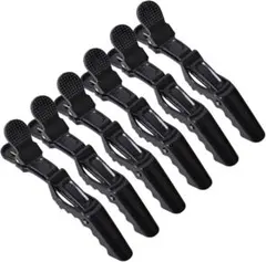 ダッカール ワニクリップ 6本セット ヘアクリップ バレッタ 髪留め ヘアピン