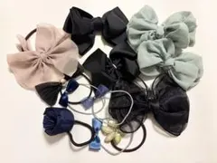 リボン　ヘアゴム　素材セット