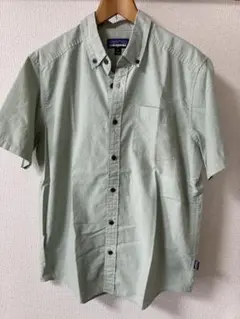 patagonia 半袖シャツ M 薄緑