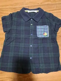 ファミリア　ブラックウォッチシャツ90cm