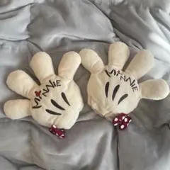 ディズニー　手袋　ミニー　ミッキー　防寒　ホワイト