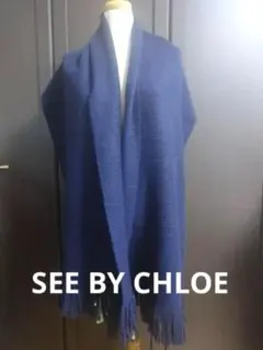 see by chloe シーバイクロエ●洗えるカシミヤ100％ストールNo72