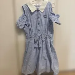 JENNI love 水色チェック ワンピース