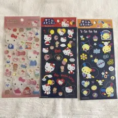 サンリオ　シール　デニムステッカー　クリアキャンディシール