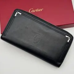 美品✨カルティエ マスト ドゥ カルティエ ラウンドファスナー カーフレザーのサムネイル