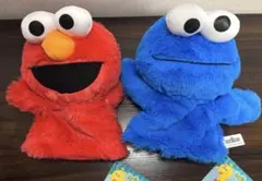 セサミストリート ぬいぐるみパペット エルモ クッキーモンスター