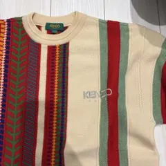 KENZO GOLF ニット セーター マルチカラー 3 ヴィンテージ