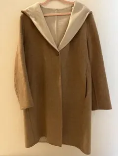 ユニクロUNIQLO ダブルフェイスフーデットコート