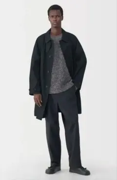 新品タグ付✨ムジラボ レーヨン ボンディング ロングコート 機能性 XL グレー 新品タグ付✨ムジラボ レーヨン ボンディング ロングコート 機能