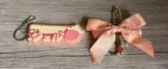 すとぷりジェルくん　ネームラバーキーホルダー・リボンチャーム