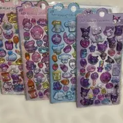 水入りシール 　キャラクターシールセット 4枚