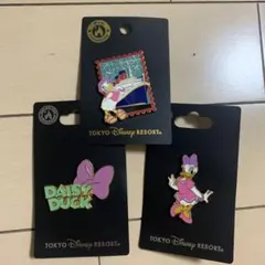 東京ディズニーリゾート　ピンバッジ　ピンズ デイジー　3点セット